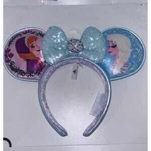 Disney Parks Frozen Anniversary Anna Elsa Minnie Mouse Ears NWT NEW WDW OLAF
